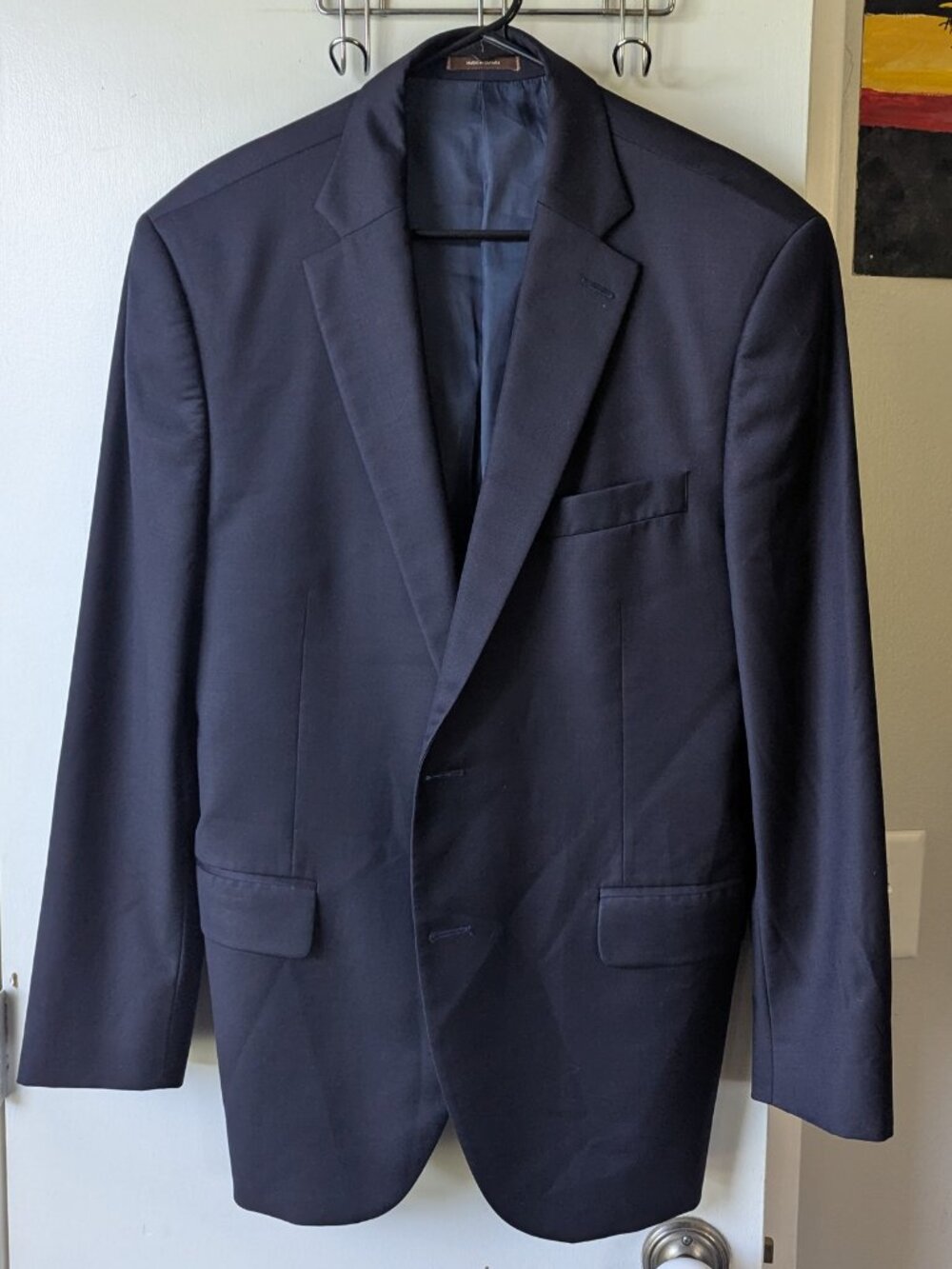 Peter Millar Navy Blue 100% Wool Blazer Men's Size 42R - Picture 2 of 10